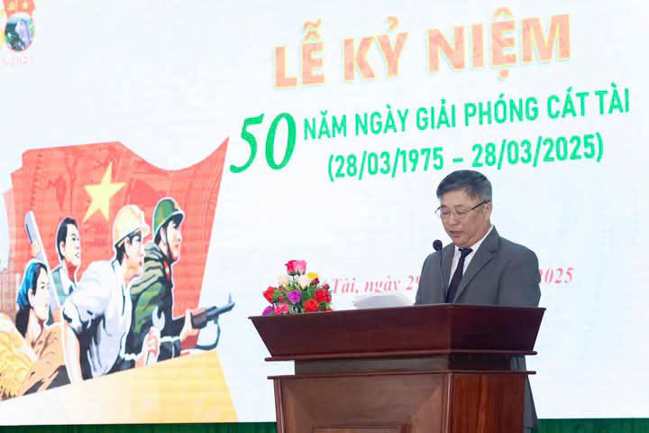 Lễ kỷ niệm 50 năm Ngày giải phóng xã Cát Tài Lễ kỷ niệm 50 năm Ngày giải phóng xã Cát Tài